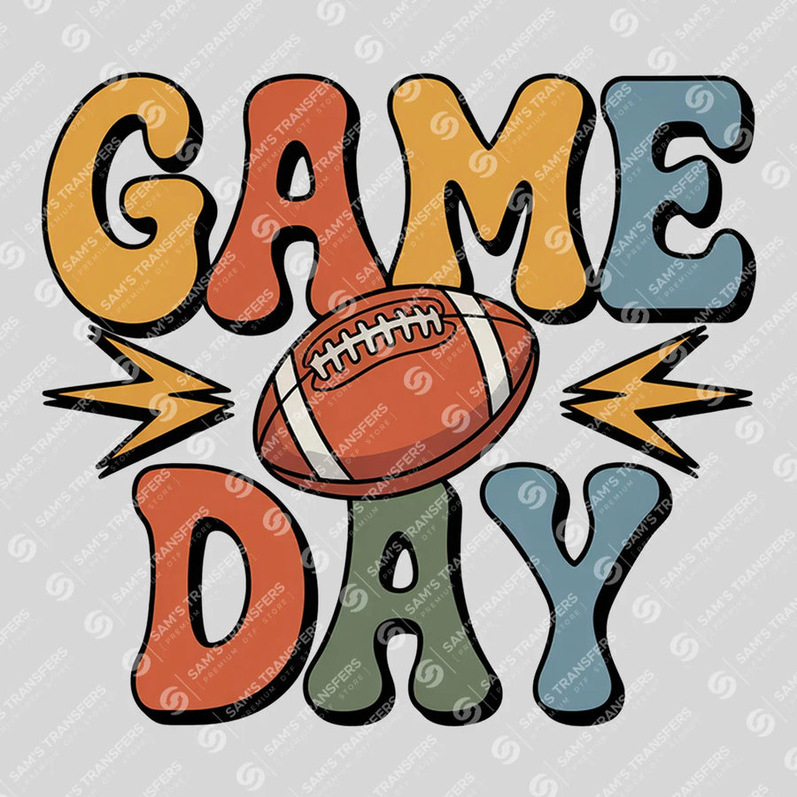 Game Day Groovy Ready-to-Press DTF Transfer | SAT06193