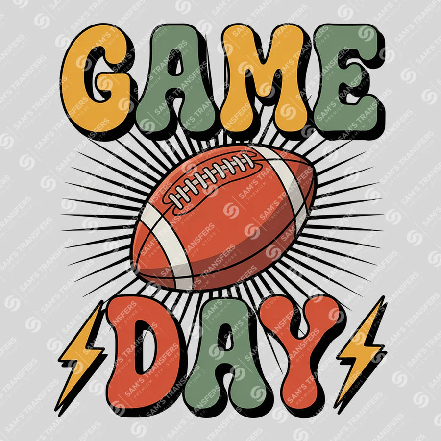 Game Day Sunburst Ready-to-Press DTF Transfer | SAT06199