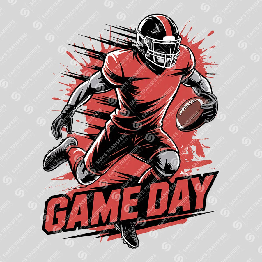 Game Day Player Running Ready-to-Press DTF Transfer | SAT06205