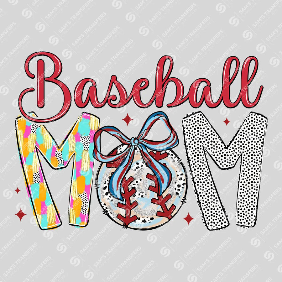Baseball Mom Ready-to-Press DTF Transfer | SAT06209