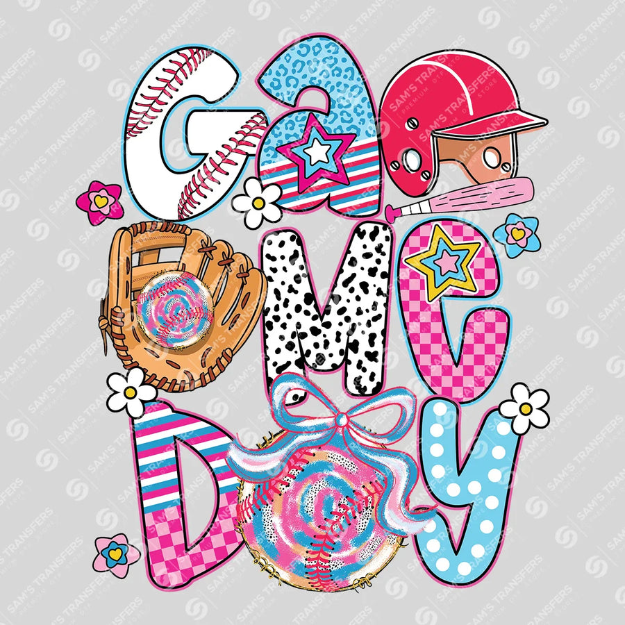 Game Day Baseball Doodle Ready-to-Press DTF Transfer | SAT06212