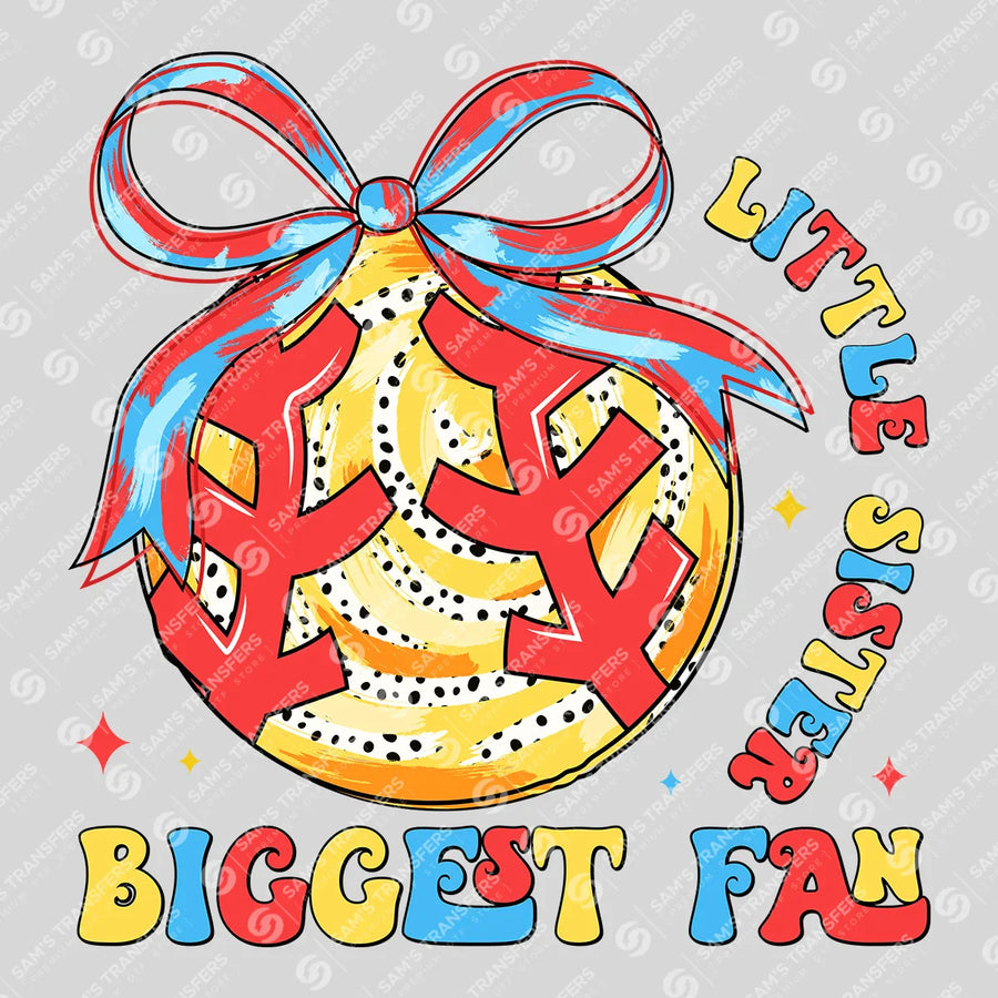 Little Sister Biggest Fan Ready-to-Press DTF Transfer | SAT06221