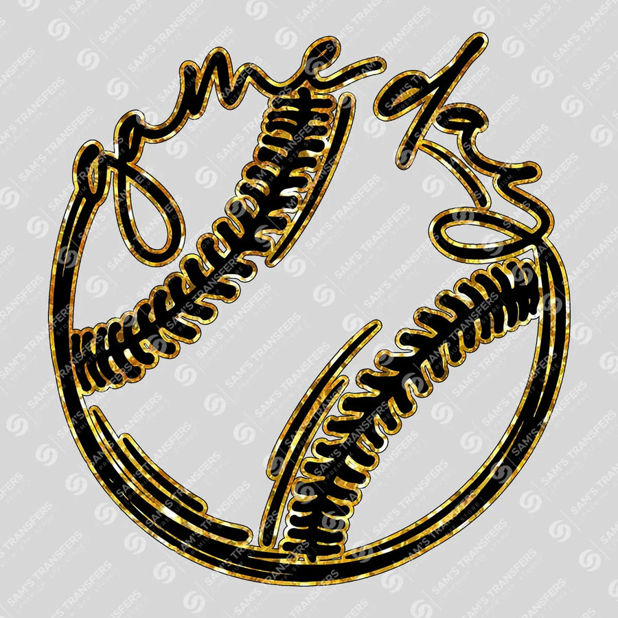 Game Day Baseball Script Ready-to-Press DTF Transfer | SAT06225