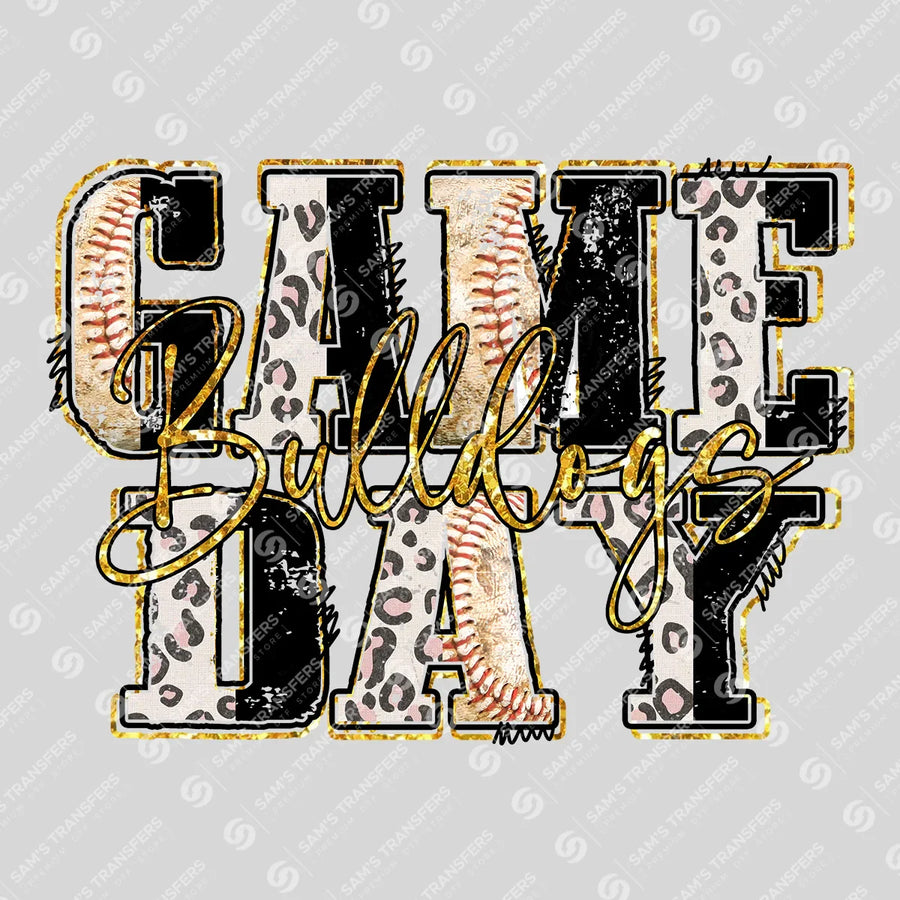 Game Day Bulldogs Baseball Ready-to-Press DTF Transfer | SAT06227