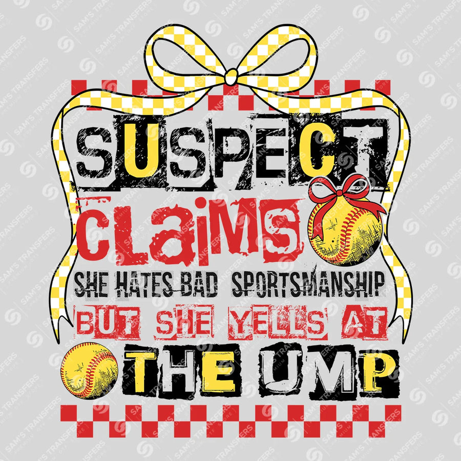Yells At The Ump Ready-to-Press DTF Transfer | SAT06239