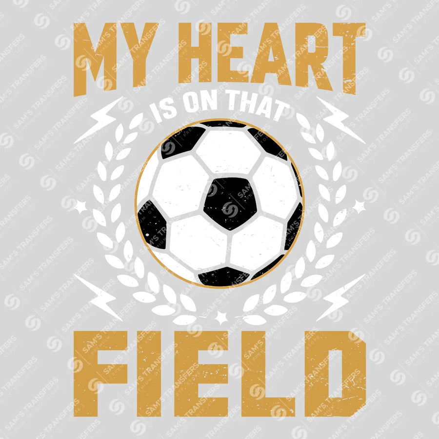My Heart Is On That Field Wreath Ready-to-Press DTF Transfer | SAT06253