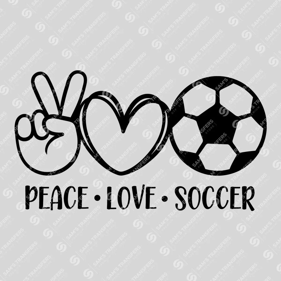 Peace Love Soccer Ready-to-Press DTF Transfer | SAT06279