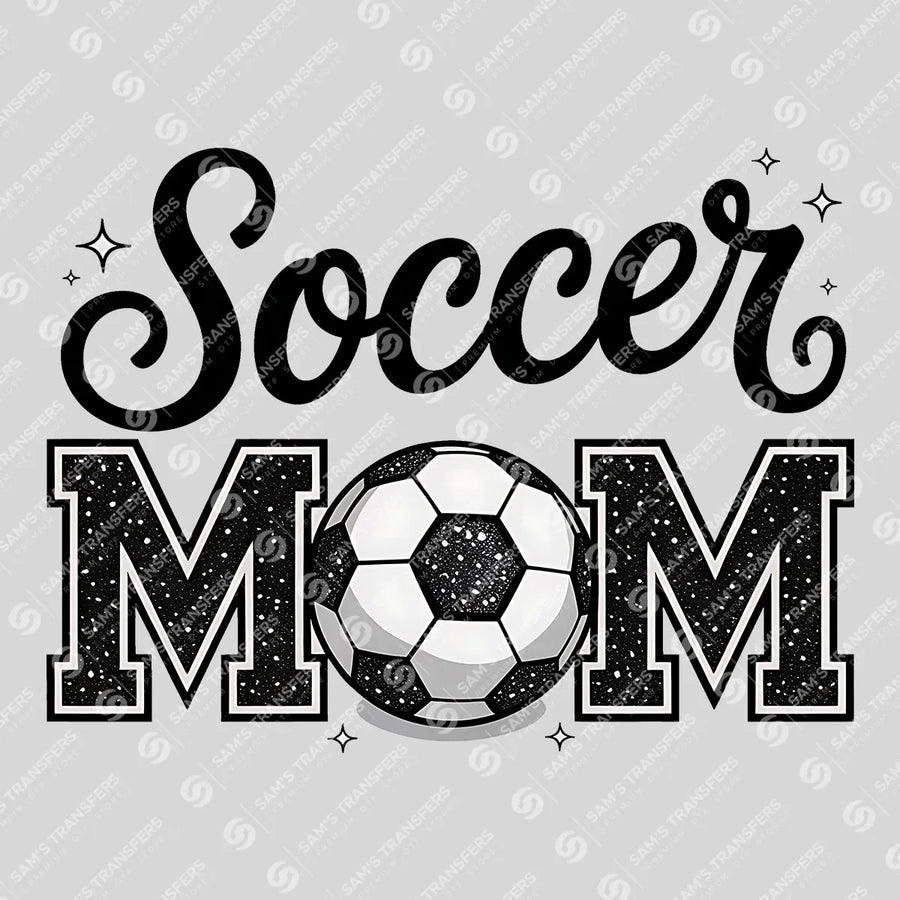 Soccer Mom Glitter Ready-to-Press DTF Transfer | SAT06307