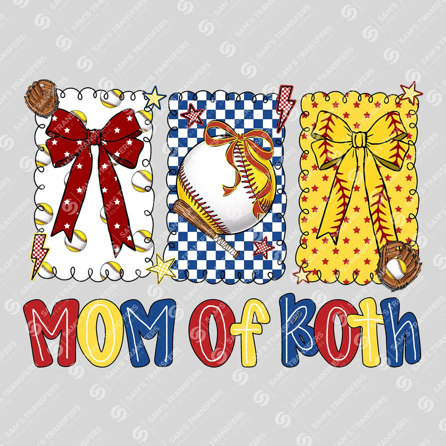 Mom Of Both Bows Ready-to-Press DTF Transfer | SAT06357