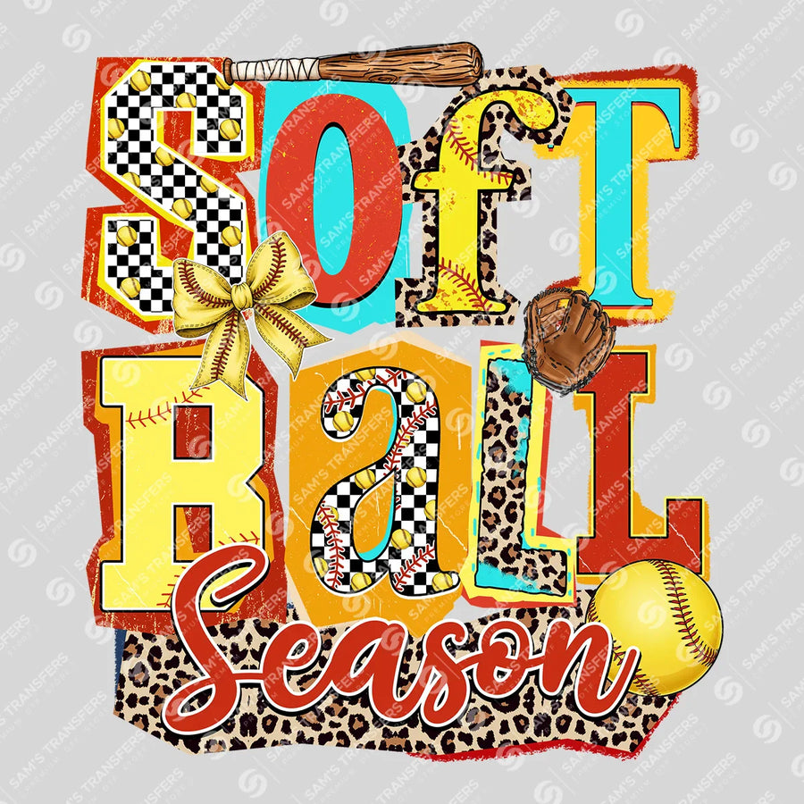 Softball Season Ready-to-Press DTF Transfer | SAT06361