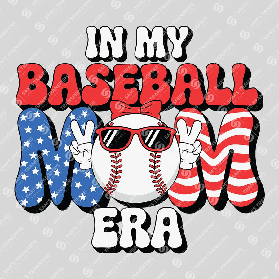 In My Baseball Mom Era Ready-to-Press DTF Transfer | SAT06420