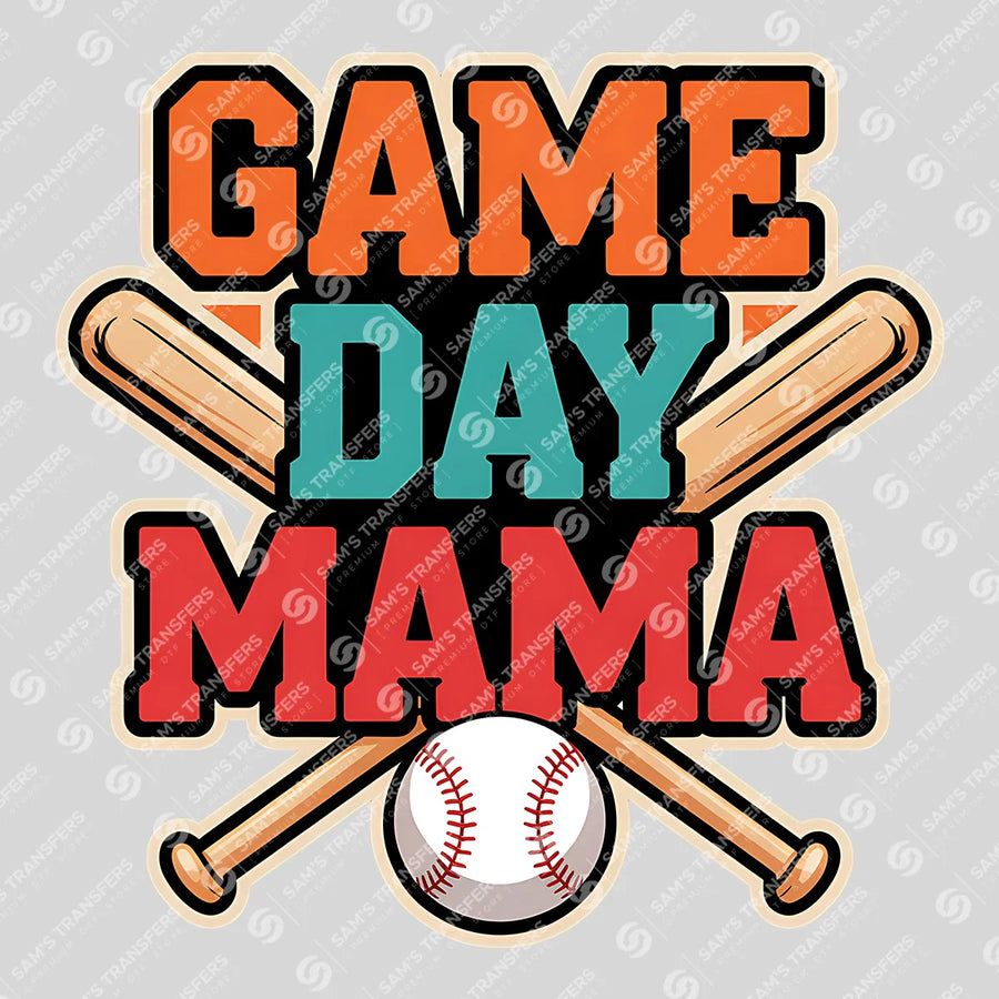 Game Day Mama Bats Ready-to-Press DTF Transfer | SAT06471