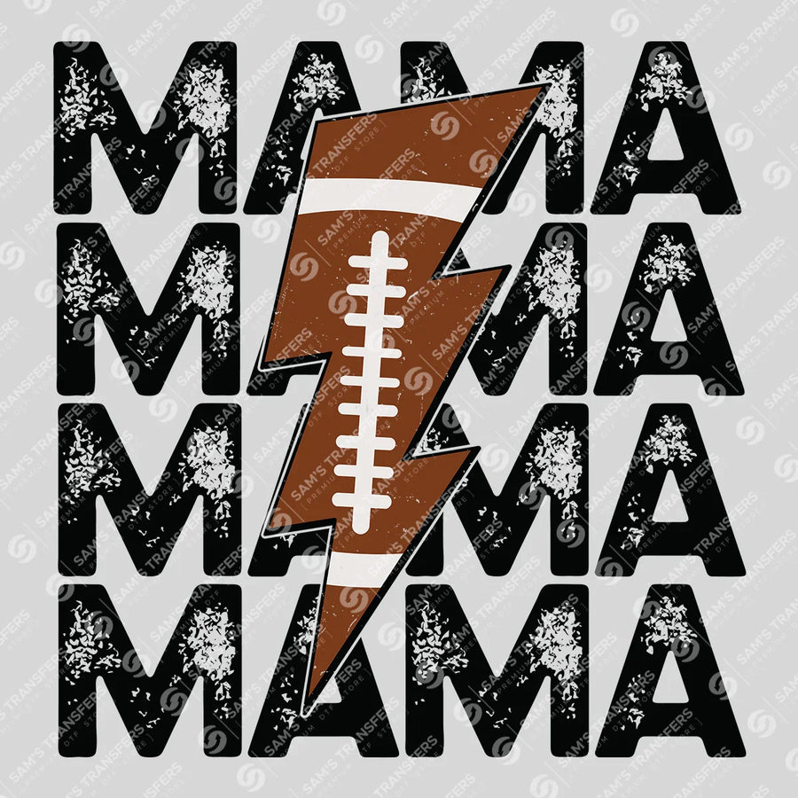 Football Mama Bolt Ready-to-Press DTF Transfer | SAT06476