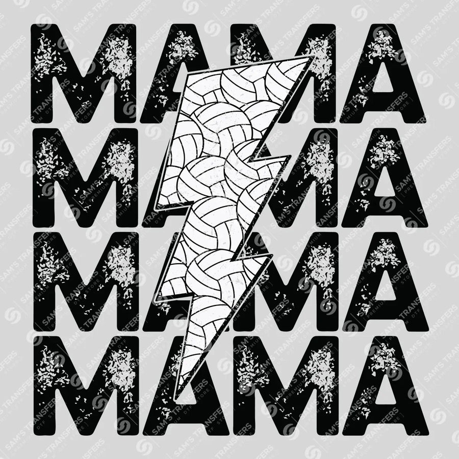 Volleyball Mama Bolt Ready-to-Press DTF Transfer | SAT06479