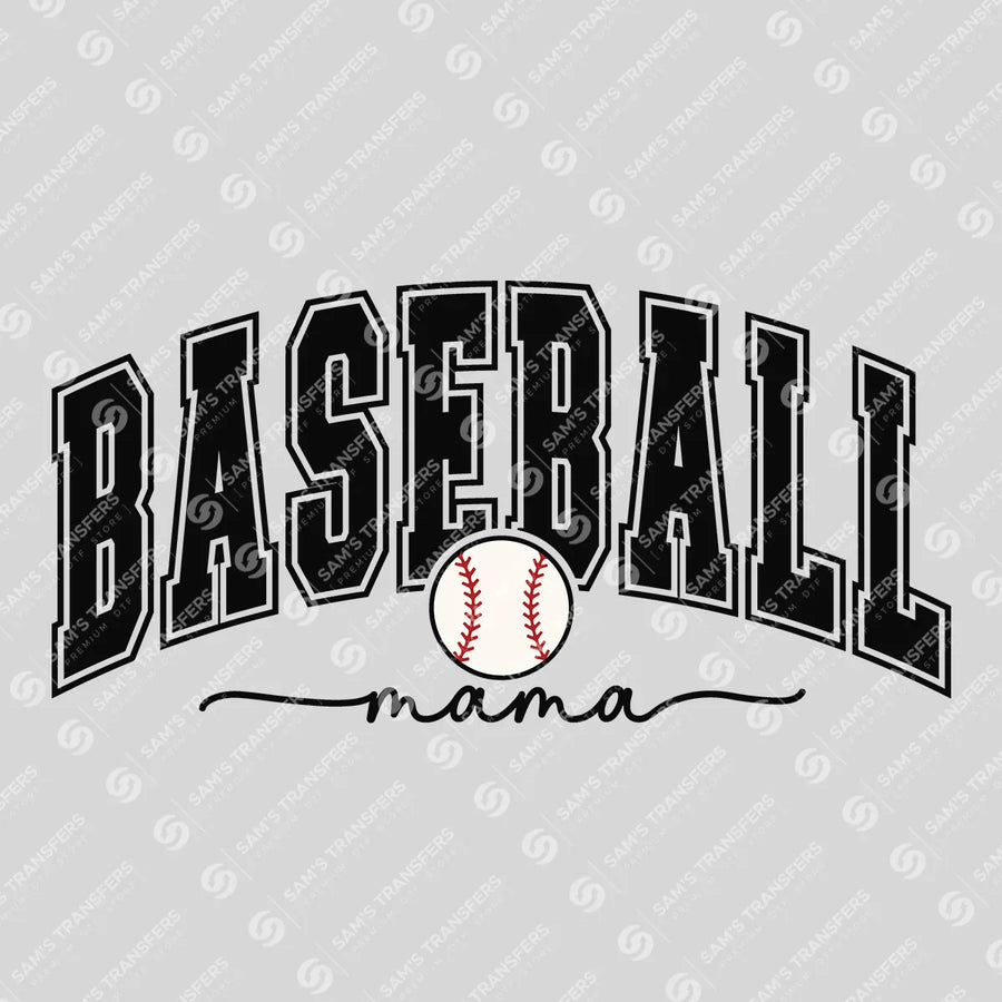 Baseball Mama Varsity Ready-to-Press DTF Transfer | SAT06501