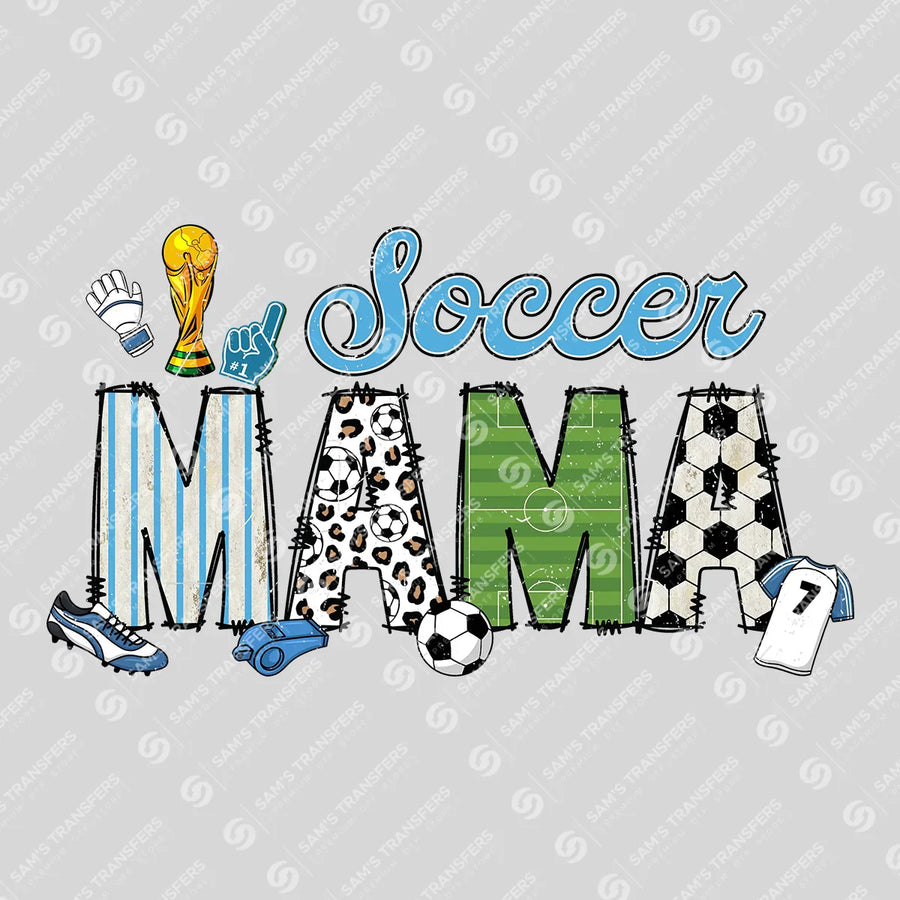 Soccer Mama Doodle Ready-to-Press DTF Transfer | SAT06513