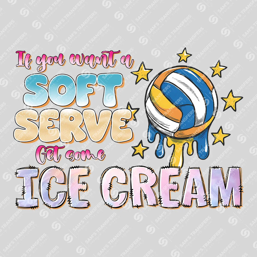 Soft Serve Get Some Ice Cream Ready-to-Press DTF Transfer | SAT06535