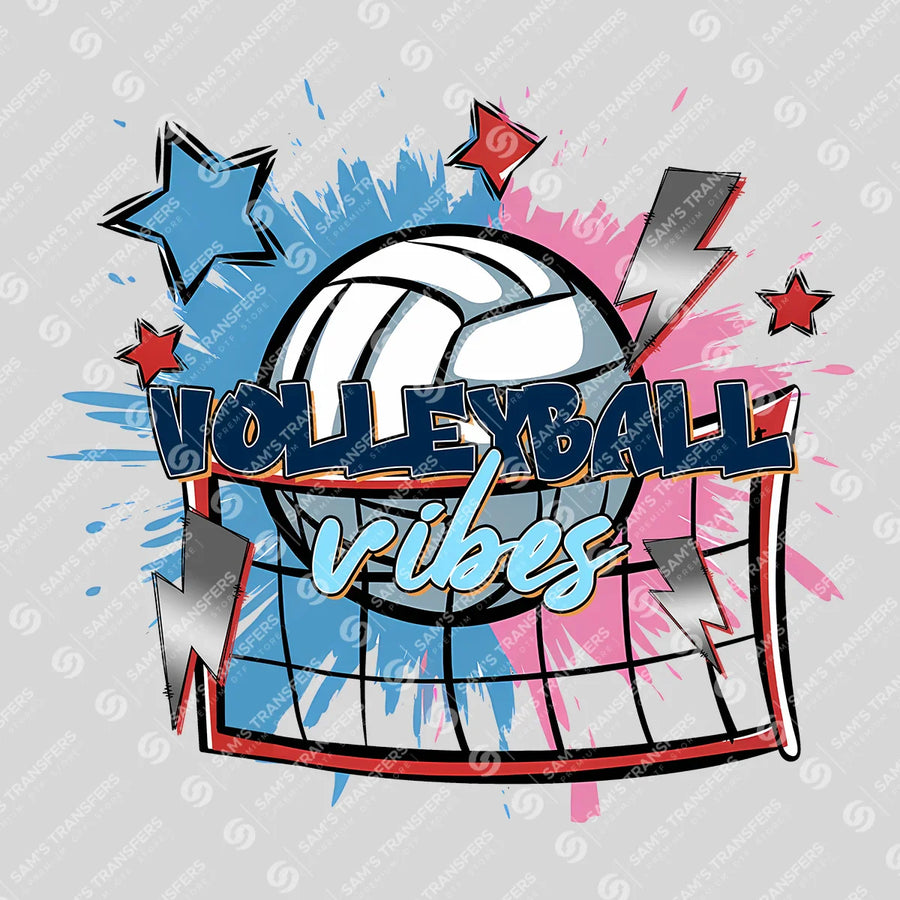 Volleyball Vibes Ready-to-Press DTF Transfer | SAT06536
