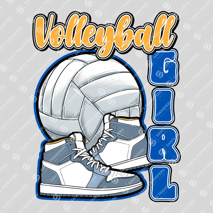 Volleyball Girl Ready-to-Press DTF Transfer | SAT06548
