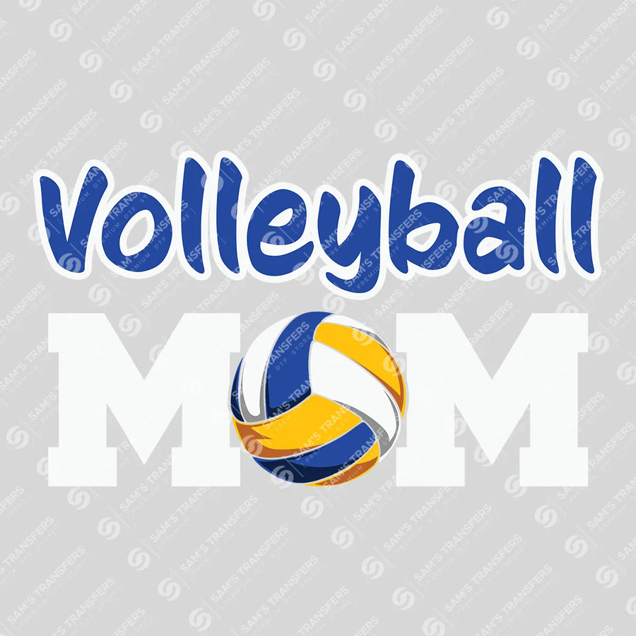 Volleyball Mom Blue Ready-to-Press DTF Transfer | SAT06559