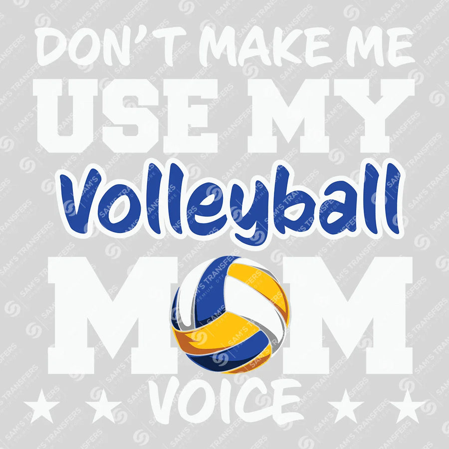 Volleyball Mom Voice Ready-to-Press DTF Transfer | SAT06560