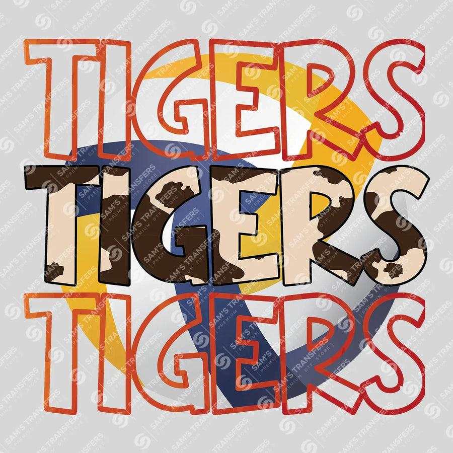 Volleyball Tigers Ready-to-Press DTF Transfer | SAT06584
