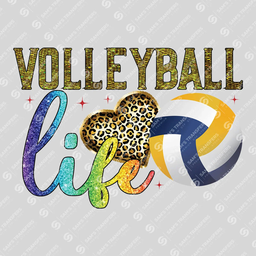 Volleyball Life Ready-to-Press DTF Transfer | SAT06591
