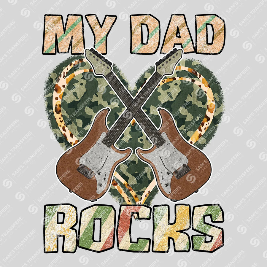 My Dad Rocks Ready-to-Press DTF Transfer | SAT06606