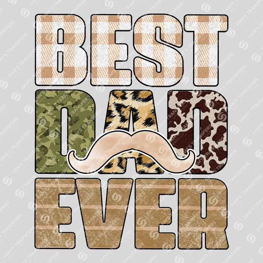 Best Dad Ever Ready-to-Press DTF Transfer | SAT06608