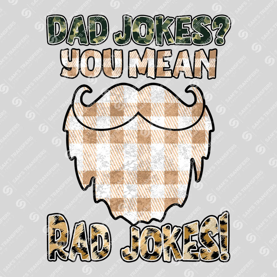 Dad Jokes Rad Jokes Ready-to-Press DTF Transfer | SAT06614