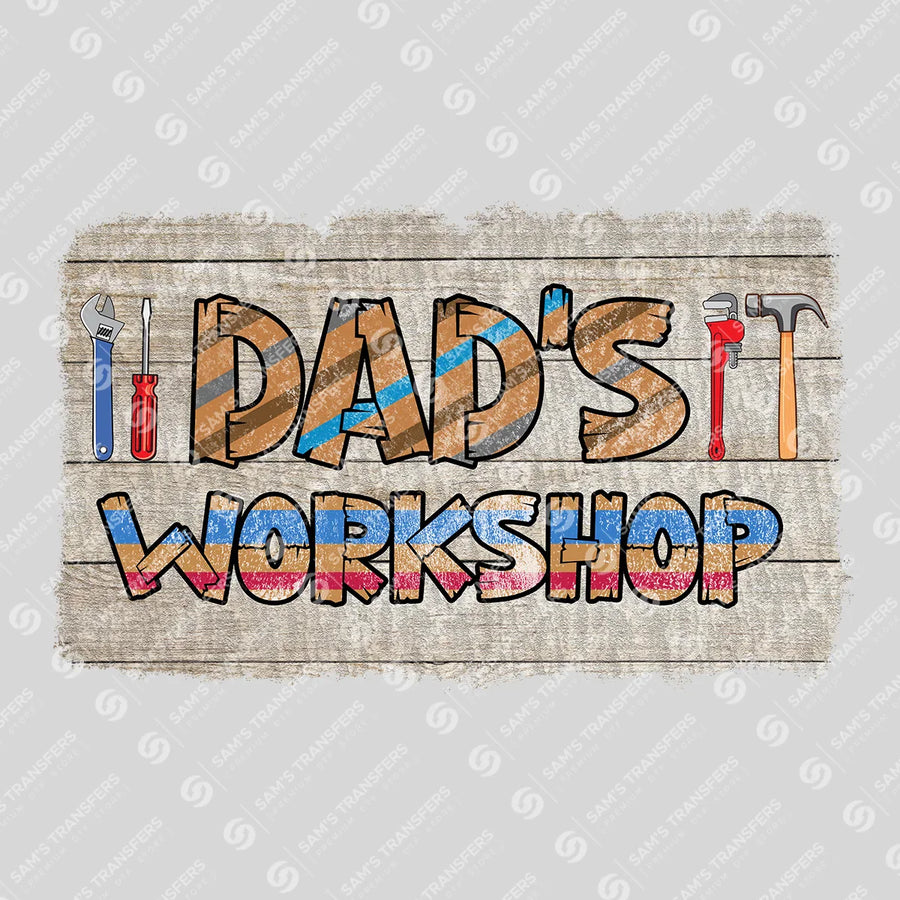 Dad's Workshop Ready-to-Press DTF Transfer | SAT06619