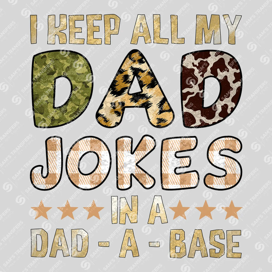 Dad Jokes Database Ready-to-Press DTF Transfer | SAT06622