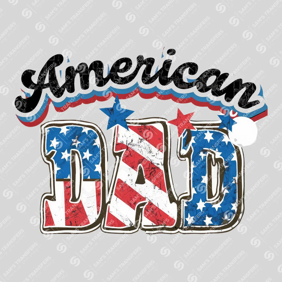 American Dad Retro Ready-to-Press DTF Transfer | SAT06628