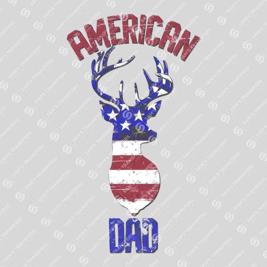 American Dad Deer Ready-to-Press DTF Transfer | SAT06629
