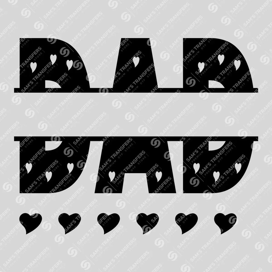 Dad Split Monogram Ready-to-Press DTF Transfer | SAT06630