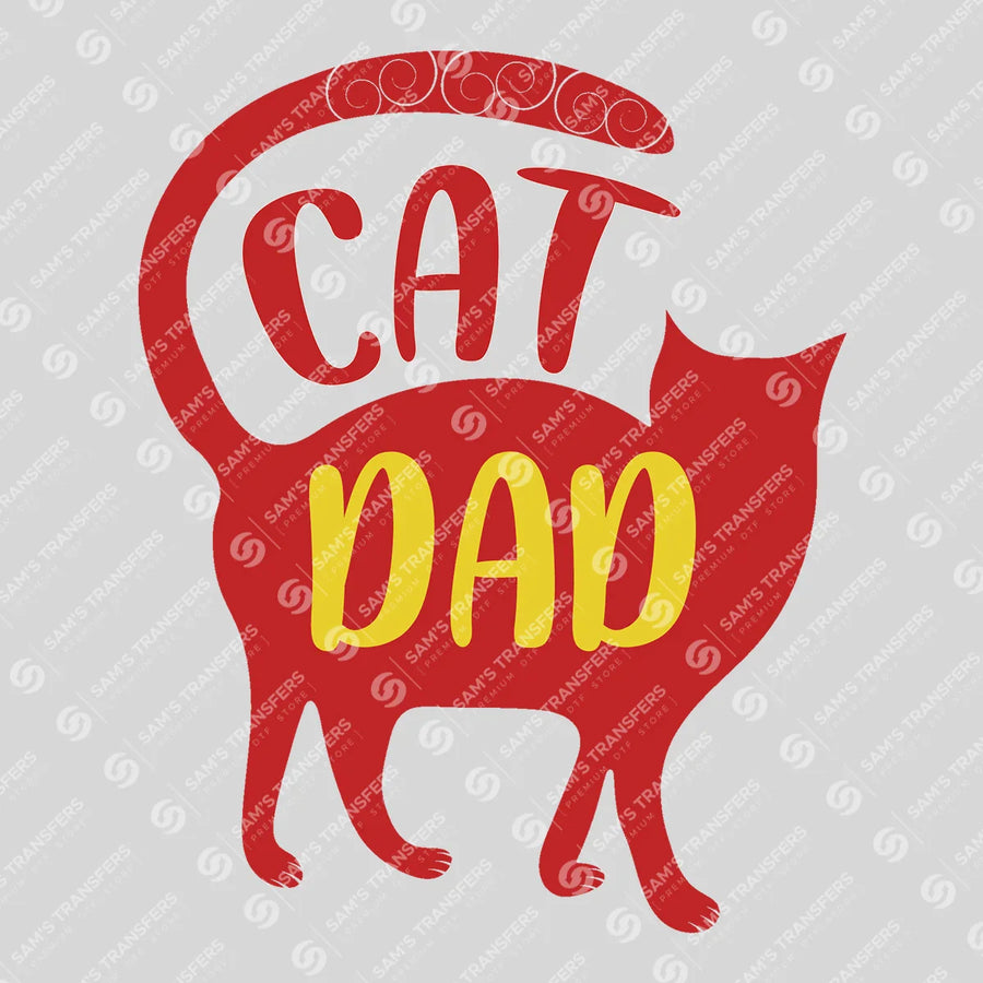 Cat Dad Ready-to-Press DTF Transfer | SAT06654