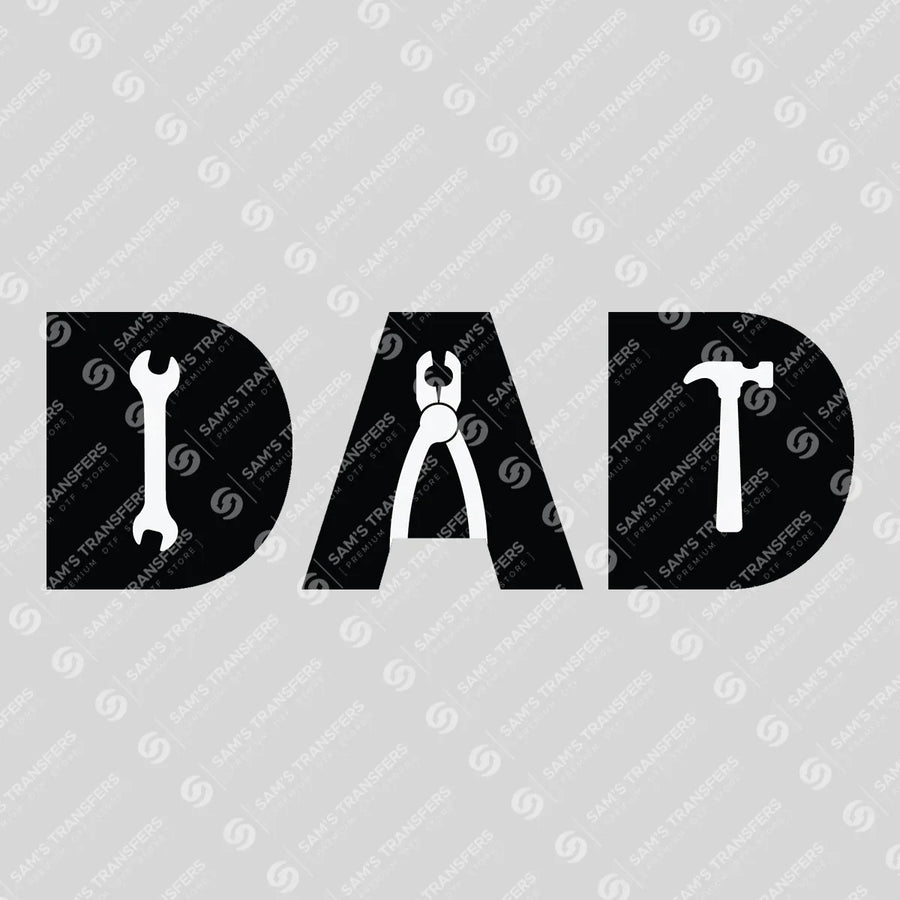 Dad Tools Wrench Ready-to-Press DTF Transfer | SAT06682