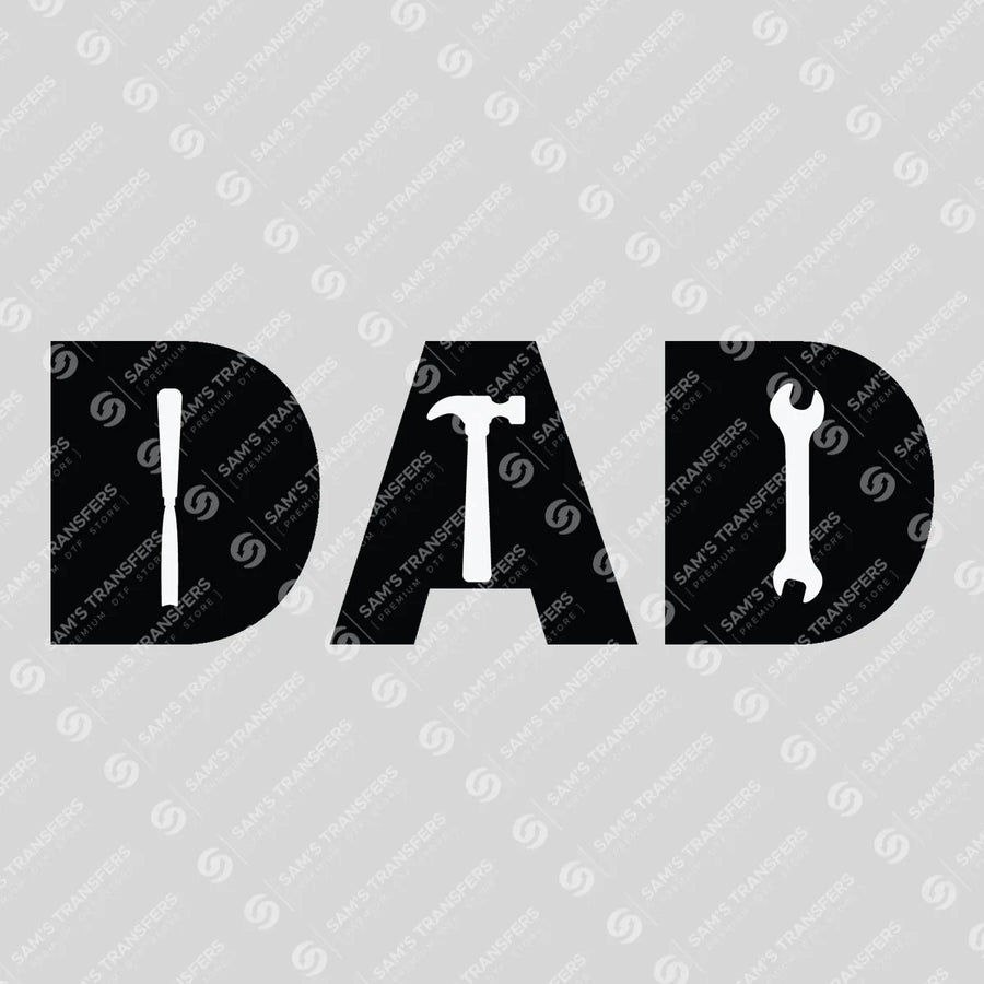 Dad Tools Hammer Ready-to-Press DTF Transfer | SAT06685