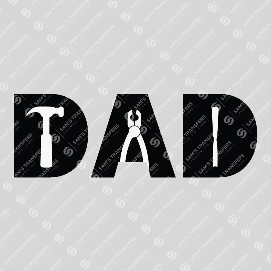 Dad Tools Trio Ready-to-Press DTF Transfer | SAT06701