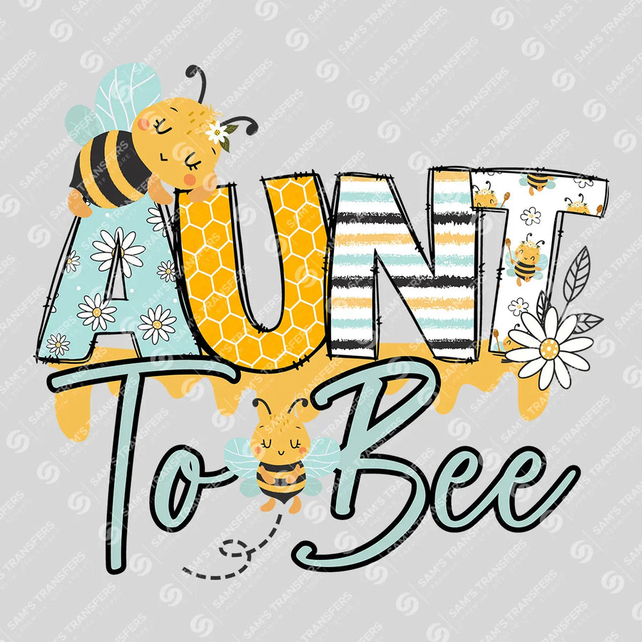 Aunt To Bee Honeycomb Ready-to-Press DTF Transfer | SAT06784