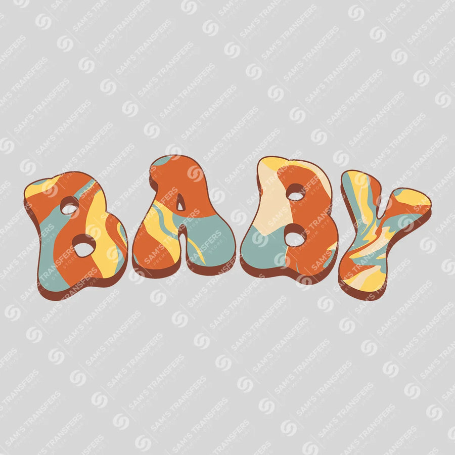 Baby Retro Groovy Ready-to-Press DTF Transfer | SAT06796