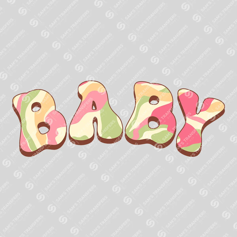 Baby Retro Pastel Ready-to-Press DTF Transfer | SAT06797