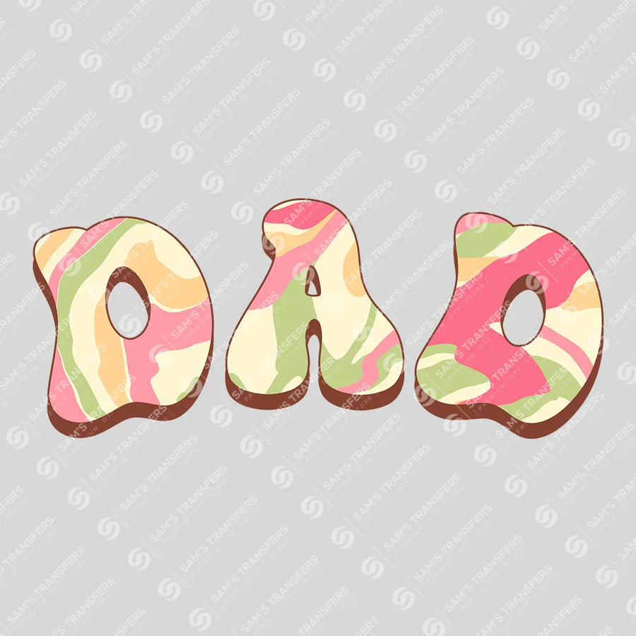 Dad Retro Pastel Ready-to-Press DTF Transfer | SAT06818