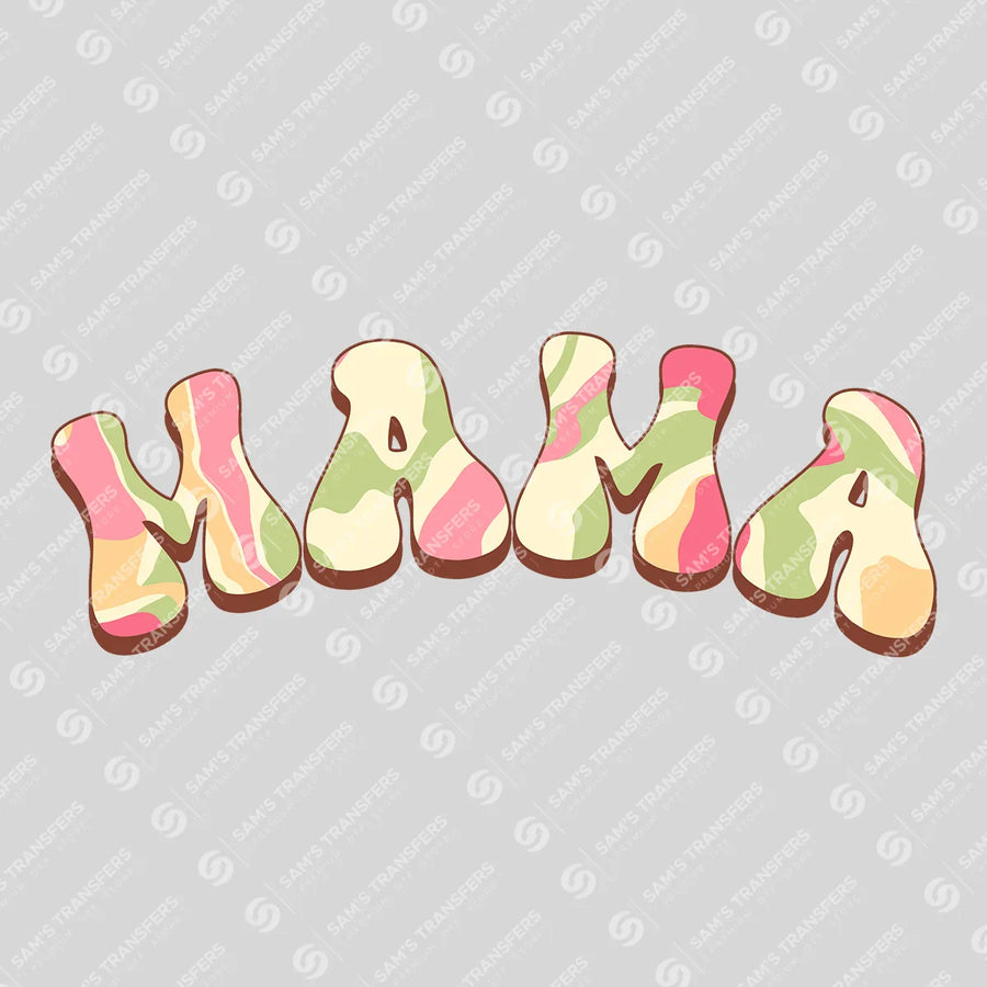 Mama Retro Pastel Ready-to-Press DTF Transfer | SAT06855
