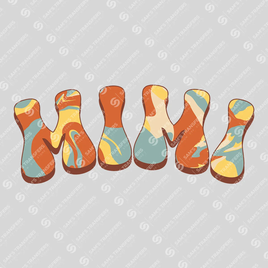 Mimi Retro Groovy Ready-to-Press DTF Transfer | SAT06858