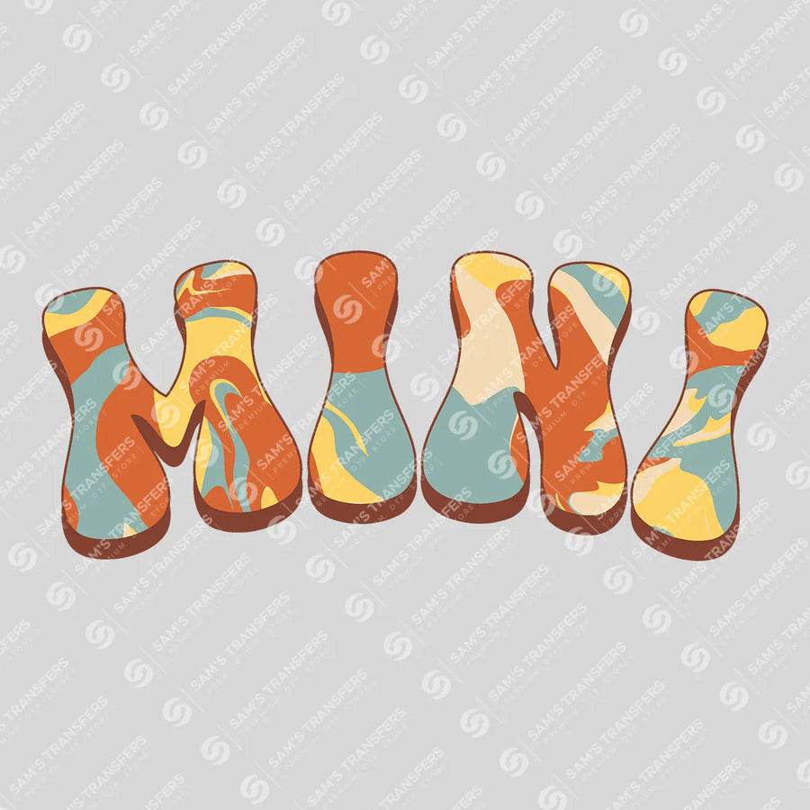 Mini Retro Groovy Ready-to-Press DTF Transfer | SAT06860
