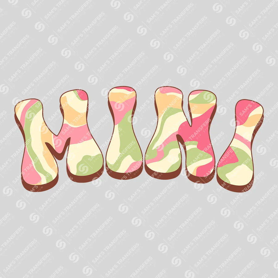 Mini Retro Pastel Ready-to-Press DTF Transfer | SAT06861