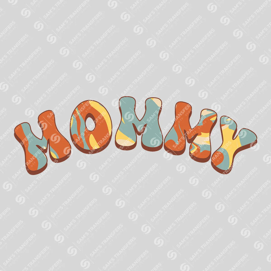 Mommy Retro Groovy Ready-to-Press DTF Transfer | SAT06867