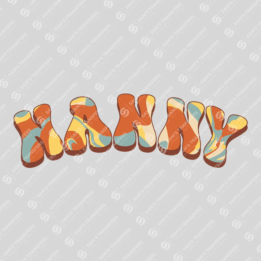 Nanny Retro Groovy Ready-to-Press DTF Transfer | SAT06873