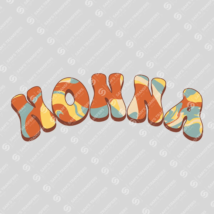 Nonna Retro Groovy Ready-to-Press DTF Transfer | SAT06877